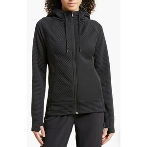 ZELLA Zen Ottoman Full Zip Hoodie Active Running Sweater Jacket Black Plus 3X